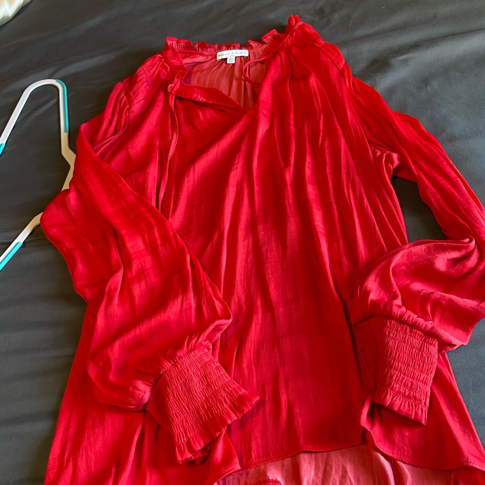 Red blouse